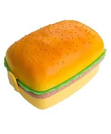 New Pinch Burger Rectangular  Shape Lunch Box -  (Color May Vary)