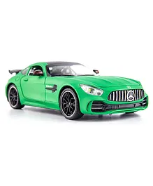 Sanishth Die Cast Mercedes BENZ AMG GTR Pull Back Toy Car - Green