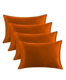 Angel Mommy Superb Bouncing & Jumping Microfiber Pillow Set Of 4 Small - Orange