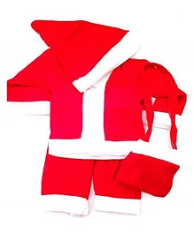 Toyshine Santa Claus Costume Christmas Dress for Kids Size 3 - Red