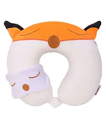 Toyshine Soft Memory Foam Insert and Cute Pink Unicorn Animal Plush Pillow Cover - Orange
