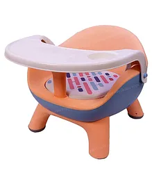 Toyshine Baby Seat Booster Chair Space Saver High Chair Toddler Booster Seat Portable Feeding Chair With Food Tray - Pink