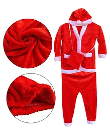 Toyshine Shaneel Santa Claus Costume Christmas Dress for Kids Size 3 - Red