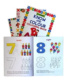 Sterling Know & Colour Colouring Book Set of 4 - English