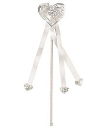 Aye Candy Heart Magic Wand - Silver