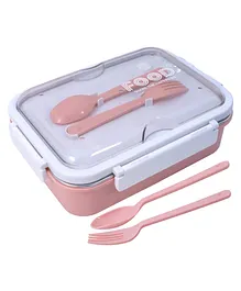 Toyshine Stainless Steel Bento Sealed and Leak-proof Lunch Box - Pink