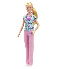 Barbie Nurse Fashion Doll Pink - Height 30.40 cm