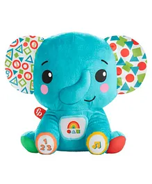 Fisher Price Lights & Learning Elephant - Blue
