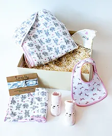 Little Hip Boutique Bunny Gift Box - Pink & Blue