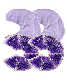 LuvLap Hot & Cold Therapy Pad for Breastfeeding Mothers Pack Of 2 - Purple
