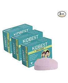 HealthBest Kidbest Milk Soap Anti-Bacterial Tear Free Pack of 3 - 75 g Each
