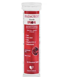 HealthBest Haemobest Effervescent Tablet Iron Supplement - 20 Tablets