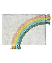 Mi Arcus Rainbow Knitted Bath Mat - Multicolor