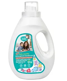 Buddsbuddy Baby Laundry Detergent & Conditioner with Aloe Vera and Lemon Essential Oils - 750 ml