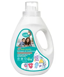 Buddsbuddy Baby Laundry Detergent & Conditioner with Aloe Vera and Lemon Essential Oils - 1500 ml