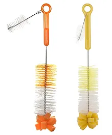 Buddsbuddy 2 in 1 Beta Baby Bottle and Nipple Cleaning Brush Medium Pack of 2 - Multicolor