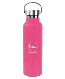 Dr Flow Hot & Cold Vacuum Insulated Stainless Steel Leak Proof Sports Water Pink - 750 ml