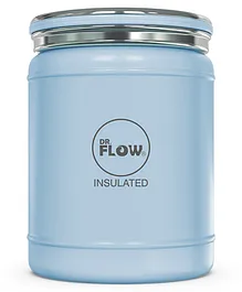 Dr Flow Hot & Cold Vacuum  Insulated Stainless Steel Food Jar Blue - 400 ml