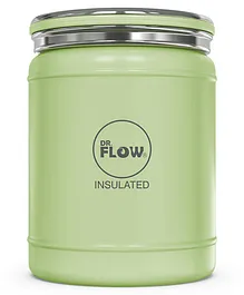 Dr Flow Hot & Cold Vacuum  Insulated Stainless Steel Food Jar Green - 400 ml