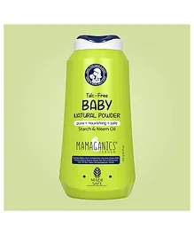 Mamaganics Talc-Free Natural Baby Powder With Corn Starch Neem Oil - 300 g