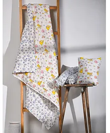 Lil Pinwheel Mini Cot Set Quilt Sunny Journey - Multicolour