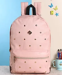HOOM Printed School Back Pack Pink - Height 16 Inches