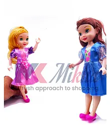Mikha Doll Two Mini Dolls - 15 cm (Color may Vary)