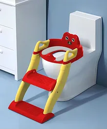 StarAndDaisy Baby Potty Training Toilet Seat Ladder - Red & Yellow