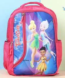 Disney Tinker Bell Theme School Backpack Pink Blue - Height 16 inch