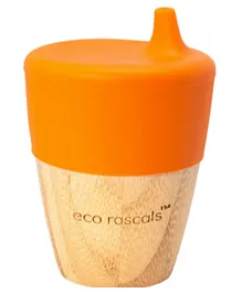 eco rascals Bamboo Small Cup (Orange) -  190 ml