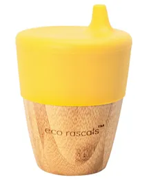 eco rascals Bamboo Small Cup (Yellow) -  190 ml