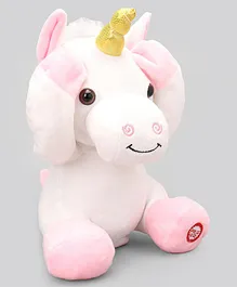 Fuzzbuzz Battery Operated Agnes Unicorn Soft Toy Pink - Height 24 cm