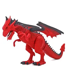 Dragon I E Mighty Megasaur Walk & Roaring Dragon Toy - Red