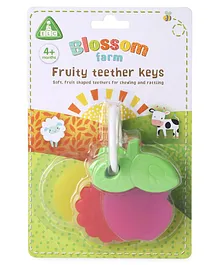 ELC Rattle Teether Fruit Keys - Pink Green
