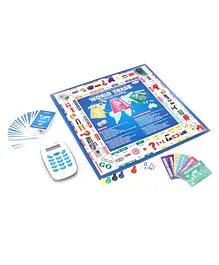 Annie Electronic Banking with Swipe Machine World Trade Property Trading Game - Blue