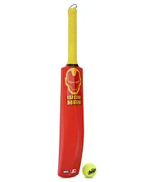 Starter Iron Man Cricket Bat & Ball Set - Red