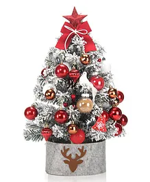 Little Surprise Box Mini Christmas Tree with Balls and Tree Ornaments for Ready Set Up - Multi color
