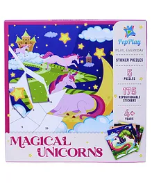 PepPlay Educational Sticker Puzzle Magical Unicorn - 180 Pieces