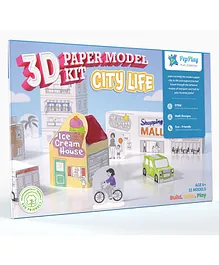 PepPlay 3D Paper Model Kit City Life  3D Paper Kit  3D Craft Kit For Kids