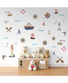 The Wall Chronicles  Nautical Wall Stickers - Multicolour