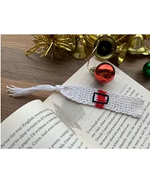 This And That By Vedika Handcrochet Christmas Themed Bookmark - White