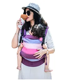 Anmol Baby 100% Handwoven Cotton Ergonomic Adjustable Baby Carrier Flexy - Rewa Purple