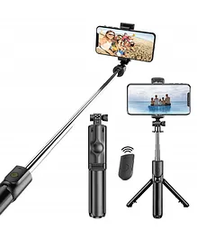 SKYCELL Extendable Selfi Stick with Tripod Stand for Mobile Phone Bluetooth - Black