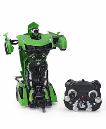 TurboS Remote Control Changing Robot Car TT659- Green