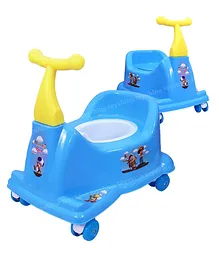 Toyshine 2 in 1 Rider Cum Potty Chair Pot Seat Potty Training - Blue