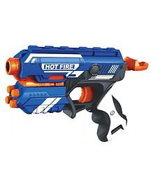 Toyshine Safe And Long Range Foam Blaster Gun Toy with 10 Bullets - Multicolor