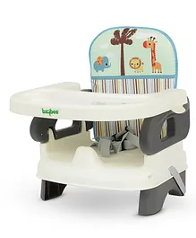 Baybee Booster Seat for Feeding Baby, Baby Food Chair with Removable Dining Tray - Grey