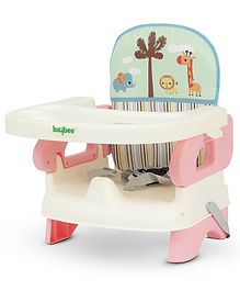 Baybee Booster Seat for Feeding Baby, Baby Food Chair with Removable Dining Tray - Pink