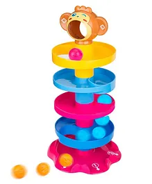 Negocio 5 Layer Roll Swirling Tower Ramp Toy with 3 Puzzle Rattle Balls (Color May Vary)