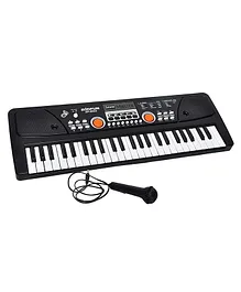 Negocio 49 Keys Piano Keyboard Electronic Organ Multi Function Portable with Microphone - Black